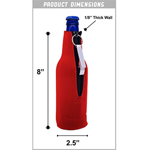 Bigfoot Believe Beer Bottle Coolie With Opener (1, Black ) #TOP2