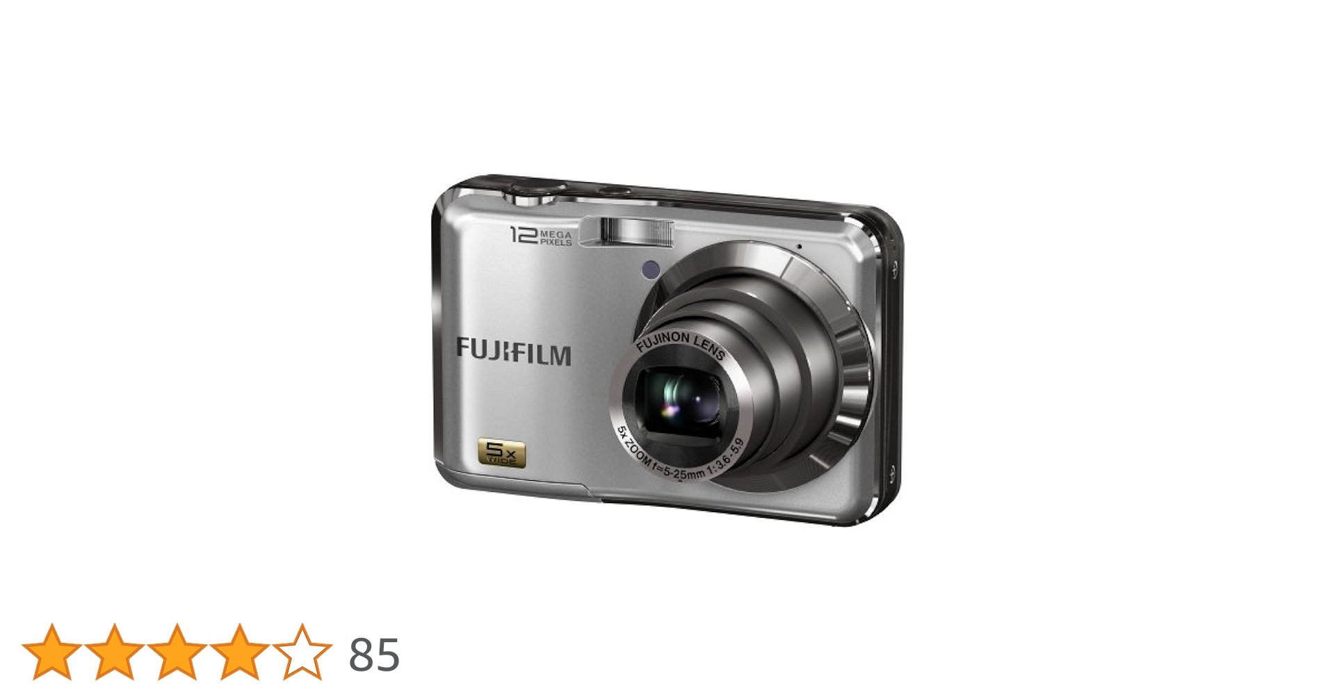【美品】FUJIFILM FinePix AX200 シルバー　単3電池駆動 コンパクトボディ、単3形乾電池対応で旅先での持ち運びも安心