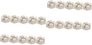 balacoo 20 Pcs Fish Tank Coral Base Fish Tank Coral Reef Aquarium Coral Support Holder Coral Frag Plug Base Frag Disks Decor Tray Ceramic Coral Frag Rack Ceramic Tile Button Base Ceramics