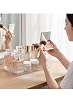Stackable Acrylic Storage Organizer – Two-Piece Shelf for Cosmetics, Kitchen Tools, Bathroom Essentials and Perfumes – 30 × 17 cm