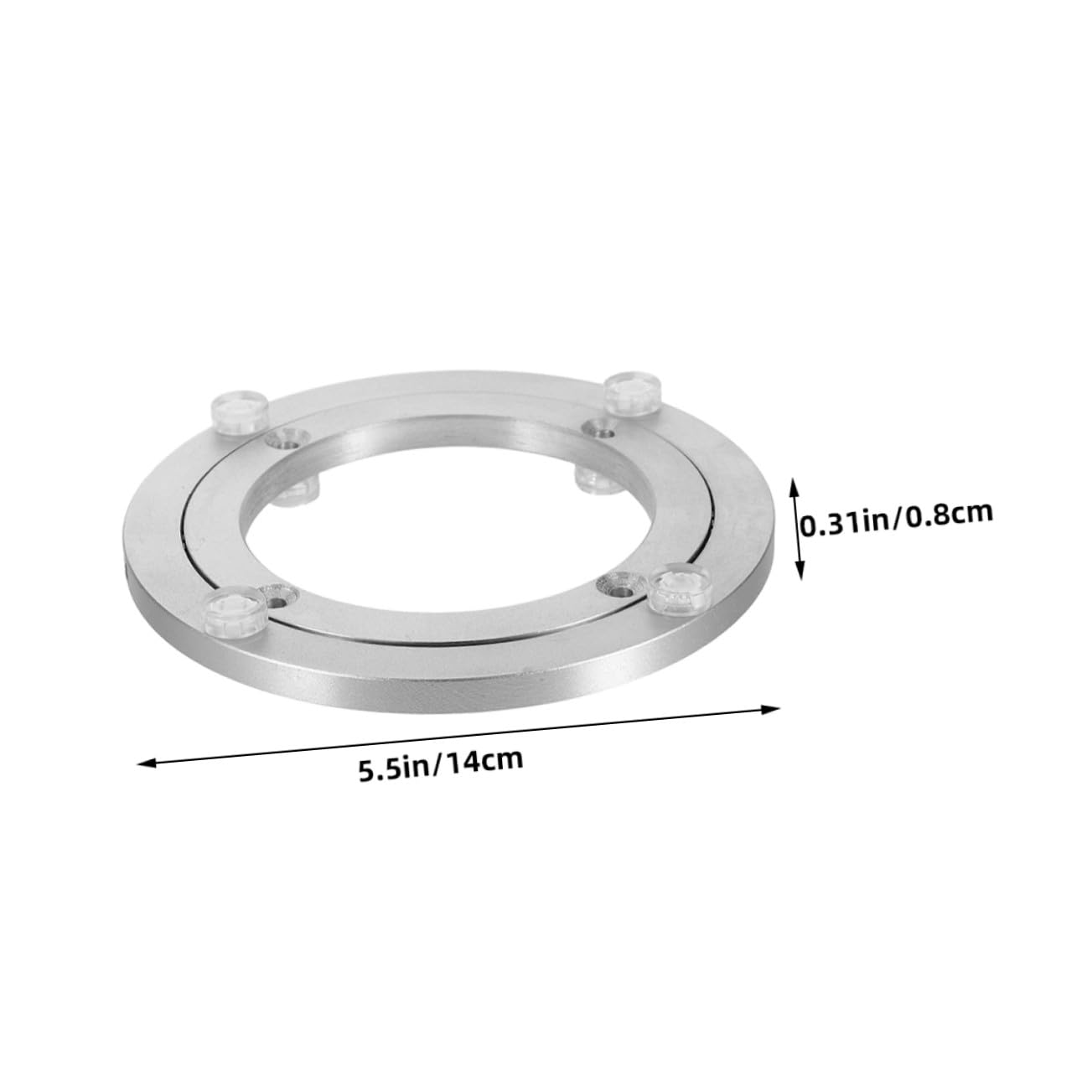Plateau Tournant Robuste 5, 5 Pouces, Alliage D'aluminium, 2 Pièces