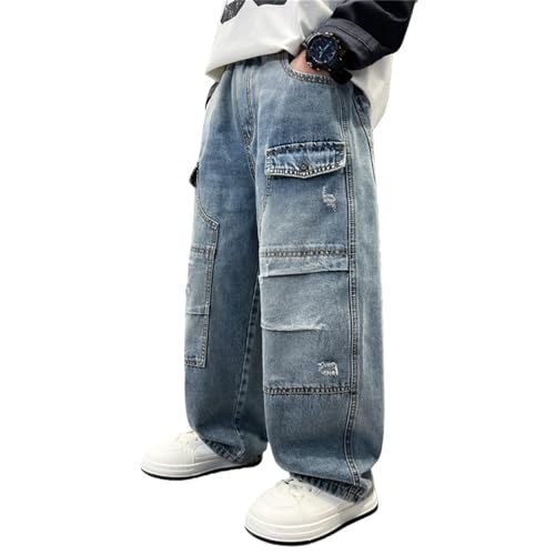 Pantalones para niños que evitan roturas en rodillas con cintura elástica cómoda para jugar