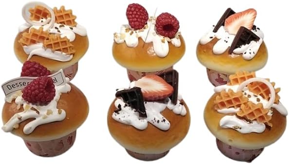 1 adet Cupcake Görünümlü Buzdolabı Magneti – 3D Tatlı Tasarımlı Dekoratif Mutfak Süsü