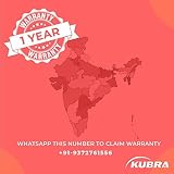 Kubra KB-1016 USB 45 min runtime, Adjustable 20 Length Setting, Ultra Sleek Beard Trimmer for Men (Blue)