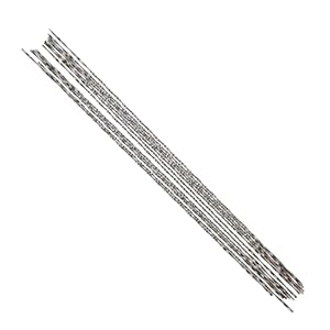 ZenithQuest 12 Pcs 360 Degree Spiral Scroll Saw Blades, Premium Carbon Steel Fretsaw Blades with Rust-Resistant Coating, for Wood Metal Plastic Cutting & Fine Craft Projects