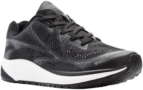 Propét Women's One LT Sneaker, Black/Grey, 7.5 XX-Wide | Image 1