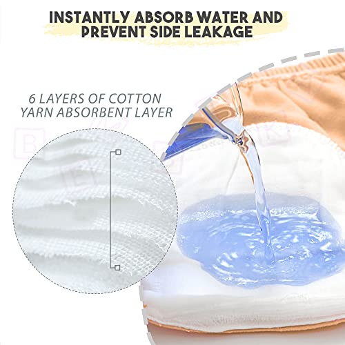 Image of Bembika Baby Training Pant Soft Cotton Reusable Potty Training Pants For Kids Leak-Resistant, Padded Underwear For Babies To Support Diaper Free Transition (L Size For 18-24 Months Pack Of 3)