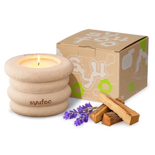 Syufoo Scented Candle for Home, Luxury Large Jar Candle,Strong Smell,Biodegradable,Gifts