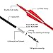 LWANO Carbon Arrow Archery 30inch Hunting Target Practice Arrows for Compound & Recurve Bow Spine 500 with Removable Tips (Pack of 12)(Red)