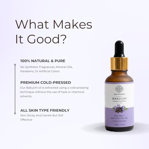 Image of Bakuchi Oil (Bakuchiol) For Skin & Hair Care | Acne, Aging, Pigmentation & Uneven Tone | Suitable For Sensitive Skin | 100% Pure & Natural- 30ml