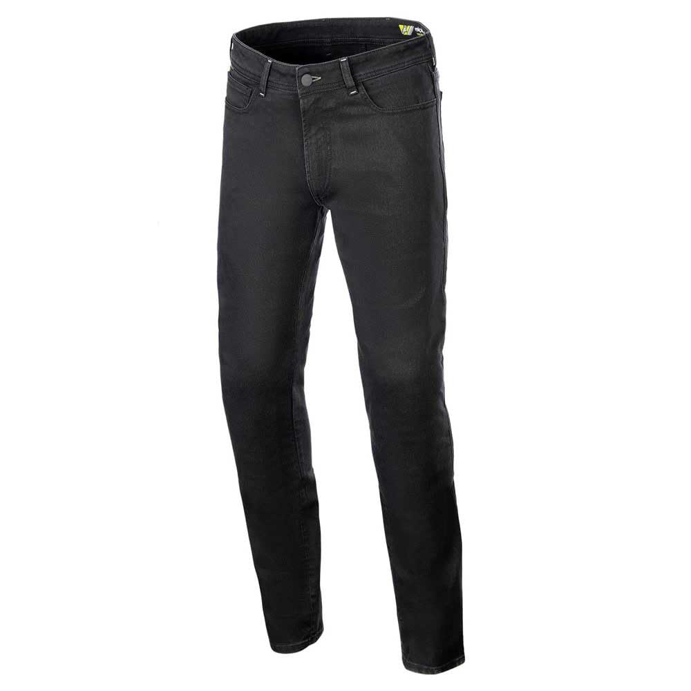 Alpinestars Copper V3 Denim Men's Street Motorcycle Pants - Black Rinse / 36