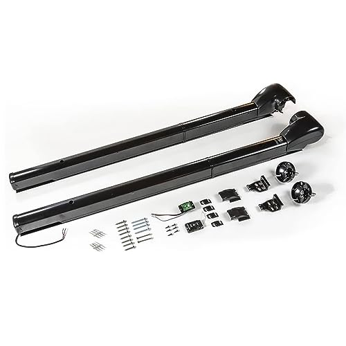 Carefree Compass 12V Electric Motorized RV Awning Arm Set Automatic Self-Leveling Durable Aluminum Motor Included Replaces Carefree Longitude 12V Arms (Black)