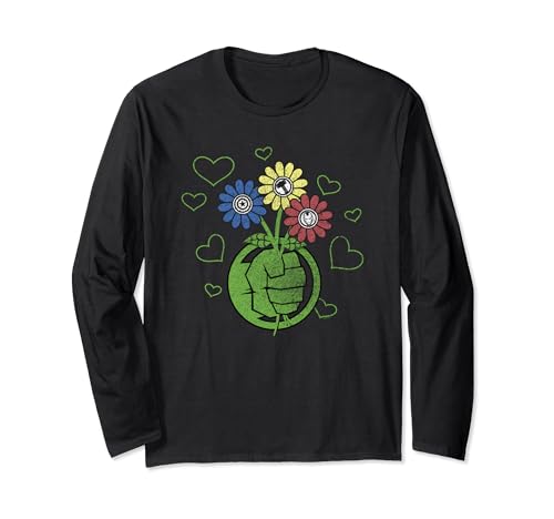 Avengers Hulk Flower Fist Long Sleeve T-Shirt