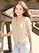 Girls Sweater Cardigans Tops Fashion Teen Spring Summer Batwing Short Sleeve Button Lightweight Casual Loose Top Khaki