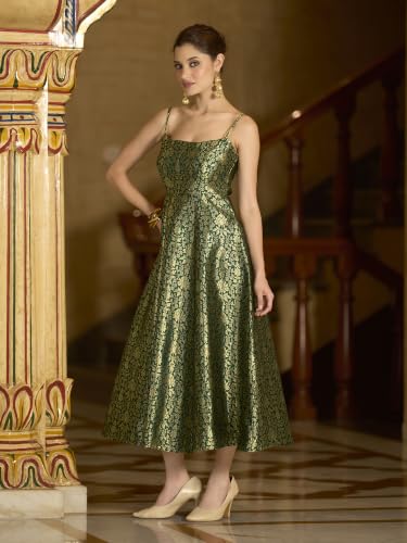 PURVAJA green dress – image 2