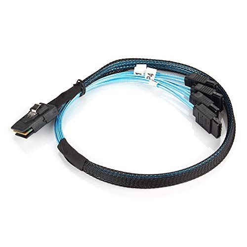 Oikwan Internal Mini Sas To Sata Cable (Sff-8087 To Sata Forward Breakout) 1.6 Feet #TOP3