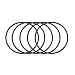 uxcell Nitrile Rubber O-Rings, 40mm OD 37mm ID 1.5mm Width, Metric Sealing Gasket, Pack of 30