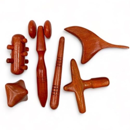 UNCLEJUM Thai Massage Tool Set, 6 Pieces for Traditional Massage Thailand