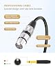 Tisino Microphone Lead XLR to Jack, Female XLR to 6.35mm Jack Mono Mic Lead Mic Cable for Dynamic Microphone - 2m #2