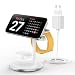 Produktbild 3 in 1 induktive Ladestation für mehrere Geräte,15W schnell Mag-Safe Ladestation für iPhone 15 14,Mag-Safe Ladegerät für iWatch Ultra 2/1/Series 9/8,AirPods,Weiss