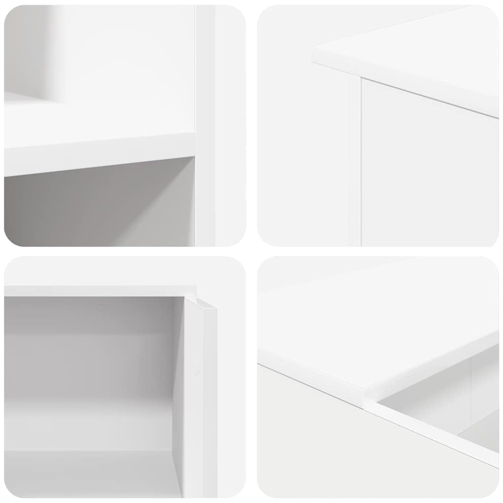vidaXL Mostrador de recepción Blanco 100x50x103,5 cm Madera de ingeniería