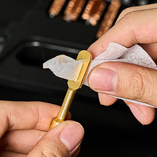 PERWIN Universal Gun Cleaning Kit for All Caliber Pistol Rifle Handgun Shotgun Hunting Cleaning Kit with Brass Rods and Tough Carrying Case, Gun Accessories Gifts for Men