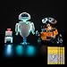 Brickshining LED Lighting Compatible with Lego 43279 Pixar Wall-E & EVE - JUST Light,Light Kit Compatible with Lego 43279, NOT Included The Model