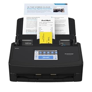 ScanSnap iX1600 Noir Scanner de Documents - 5GHz - Recto Verso, ADF, A4, Wi-FI, sans Fil, USB 3.2