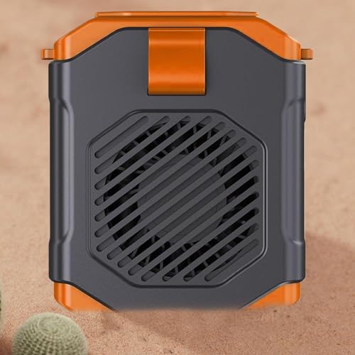 Ventilador de cintura con clip para camping y excursiones al aire libre con linterna 4