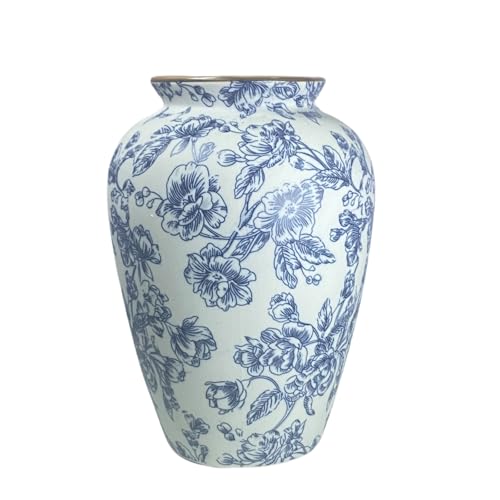 Blue and White Chinoiserie vase - Vintage Ceramic...