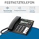 ALCATEL T56 - Schnurgebundenes Festnetztelefon - Digitales Display - Freisprechfunktion - Anrufprotokoll - Wahlwiederholungstaste - 4 Direktwahltasten - Schwarz
