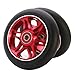 Z-FIRST 2Pcs 110mm Pro Scooter Wheels with ABEC 9 Bearings Fit for MGP/Razor/Lucky Envy/Vokul Pro Scooters Replacement Wheels (A-Red)
