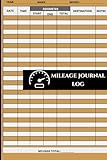 Mileage journal log: Track Business, Personal, and Travel Mileage with Date, Distance, and Purpose for Tax and...