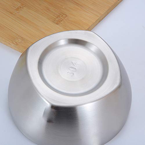 Tigela de Aço Inoxidável 304 Tigela de Isolamento Duplo Utensílios Domésticos Tigela de Macarrão Ins