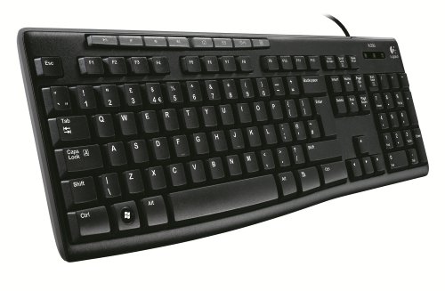 Image of Logitech K200 Wired Media Keyboard (Black)