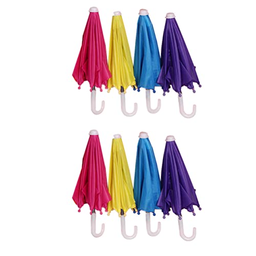TOYANDONA Lekset För Barn Leksaker För Barn Trägunga Vuxen 8st Doll Photography Props Small Paraply Toys Doll Costume Paraplyer Strandleksaker För Barn Leksaker För Spädbarn Leksak För Barn