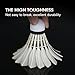 kunli Badminton Shuttlecocks 12-Pack (All Round Feather) Duck Feather Badminton Birdies with Great Durability Stability and Balance,Suitable for Professional Competition Or Training Indoor Sports