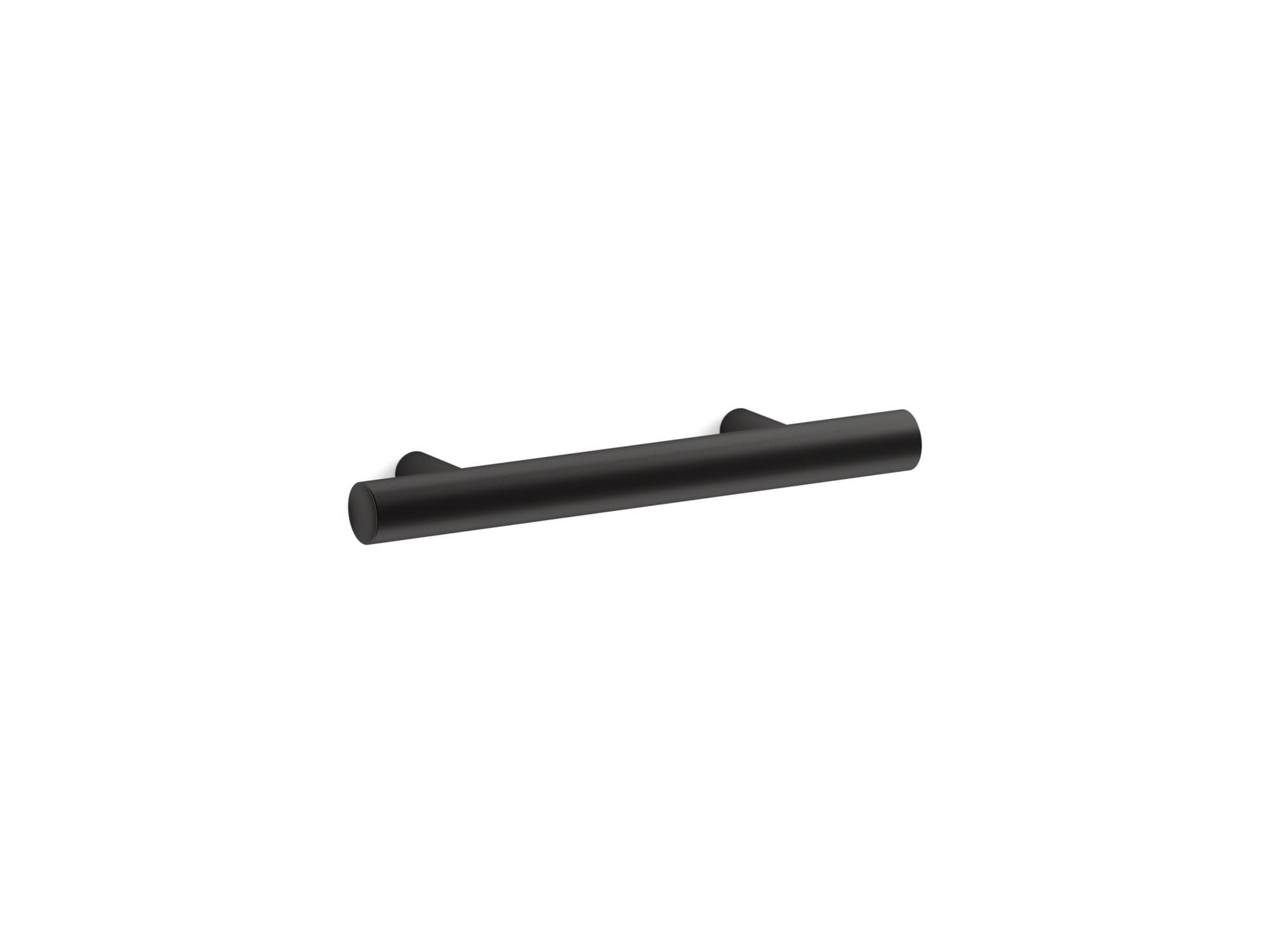 Tirador negro mate Kohler de 7,6 cm para renovar las puertas y cajones de sus armarios