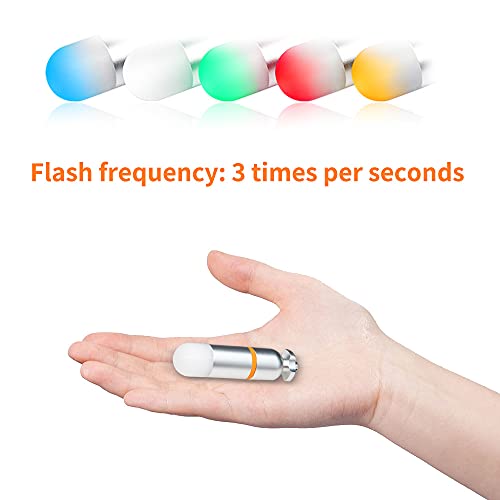 Orcatorch Sd01 Mini Glow Tank, Scuba Dive Strobe Beacon Diving Signal Light Night Dive Flashing Marker Light With Aaa Battery, For 150M Underwater Diving (5 Colors Option) #TOP2