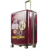 FUL Harry Potter 29 Inch Rolling Luggage, Hogwarts Express Hardshell Suitcase with Spinner Wheels, Burgundy