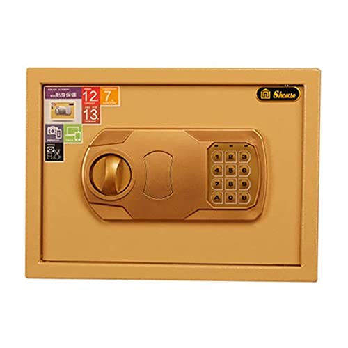 Coffre-fort d'hôtel électronique or 35x25x25cm pour la protection des documents