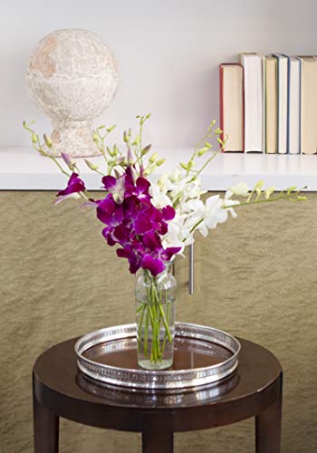 Image of KaBloom-10 Purple&White Orchid Bouquet,Flowers for Valentine, Mother's Day