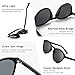 SUNGAIT Women's Classic Vintage Round Polarized Sunglasses Retro Style UV400(Black Frame(Matte Finish)/Grey Lens) K166HEIKHU