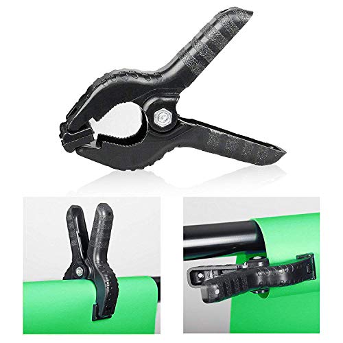 Hyj-Inc Photography Photo Video Studio Background Stand Support Kit With 3 Muslin Backdrop Kits (White/Black/Chromakey Green Screen Kit),1050W 5500K Daylight Umbrella Lighting Kit With Carry Bag #TOP6