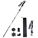 XDSP Bastoncino da Trekking, Bastoncino da Trekking Telescopico Pieghevoli carbonioin Allu 7075 per Nordic Walking, Bastoncino da Trekking Telescopico Alluminio per Passeggiate (1PCS)