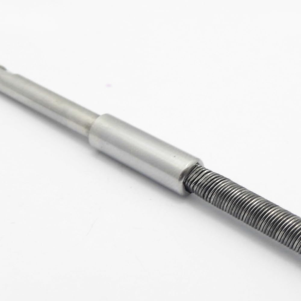 RC Boot Flexible Welle 4mm CW, 350mm – Antriebswelle Mit Propellermutter, Edelstahl-Kugelkopf & Kupferrohr – Für Hochgeschwindigkeits-Modelle (CW-Rotation)