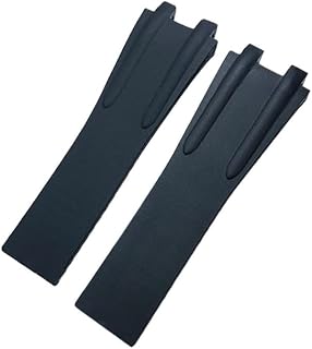Correa de Reloj de Goma de Silicona de 26mm para Atenas, Correas de Reloj Deportivas Impermeables, Color Azul y Negro, Accesorios con Hebilla Plegable