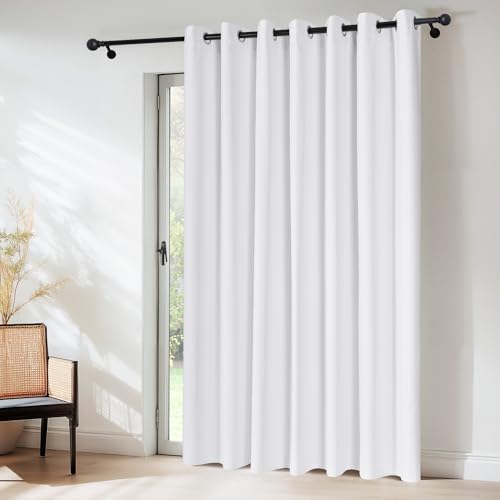 NICETOWN 100% Blackout Curtains & Drapes - Total Privacy Thermal Efficiency Backdrop for Bedroom Room Divider Vertical Blind Living Room Patio Sliding