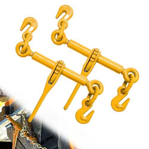 Ratchet Chain Binders 1/4"-5/16" (2 Pack) with G70 Hooks