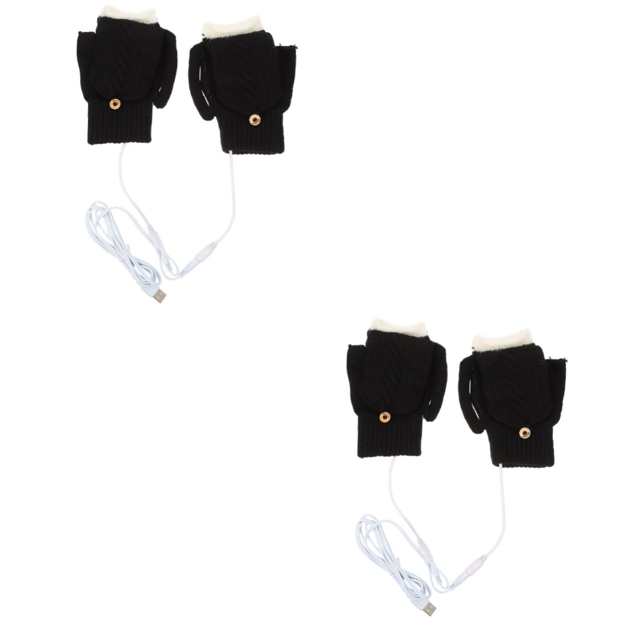 BESPORTBLE 2juegos Guantes Térmicos Calentados Usb Para Invierno Guantes Portátiles De Calor Manoplas Aislantes Para Actividades Al Aire Perfectos Para Esquí y Senderismo